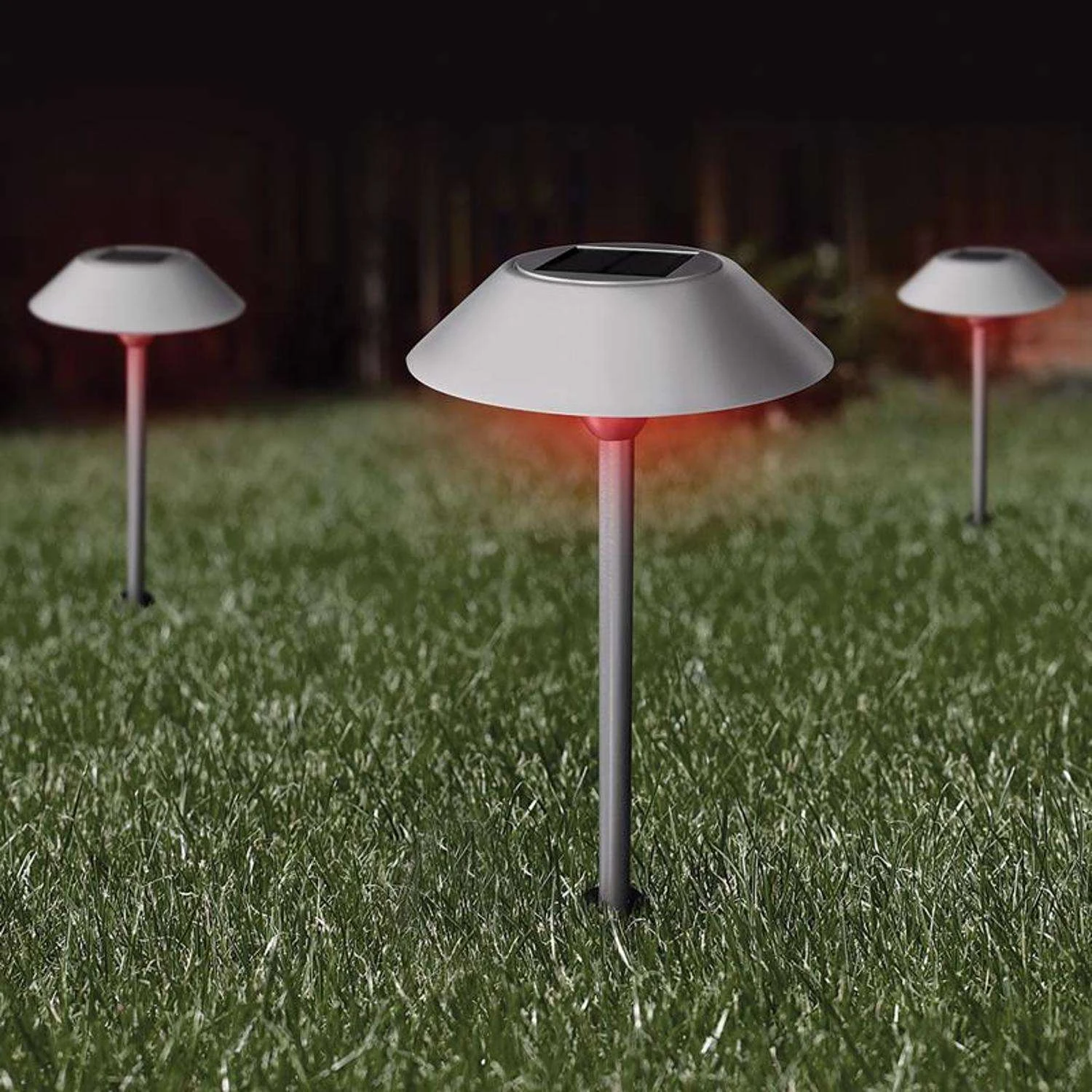 Feit OneSync Brushed Nickel Solar Powered 40 W LED Pathway Light 1 Pk - Image 5