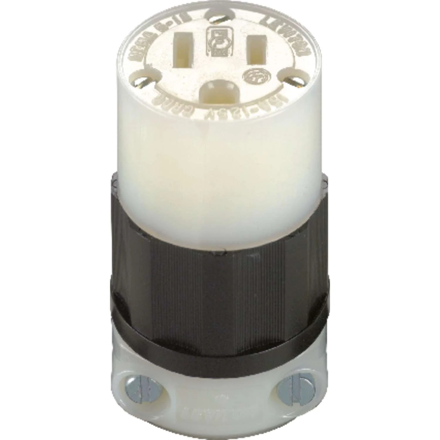 Leviton Industrial Nylon Grounding Plug 5-15R 2 Pole 3 Wire