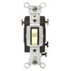 Leviton Commercial Illuminated 15 Amps 3-Way Toggle Switch Ivory 1 Pk