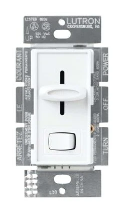 Lutron Skylark White 600 W 3-Way Dimmer Switch 1 Pk