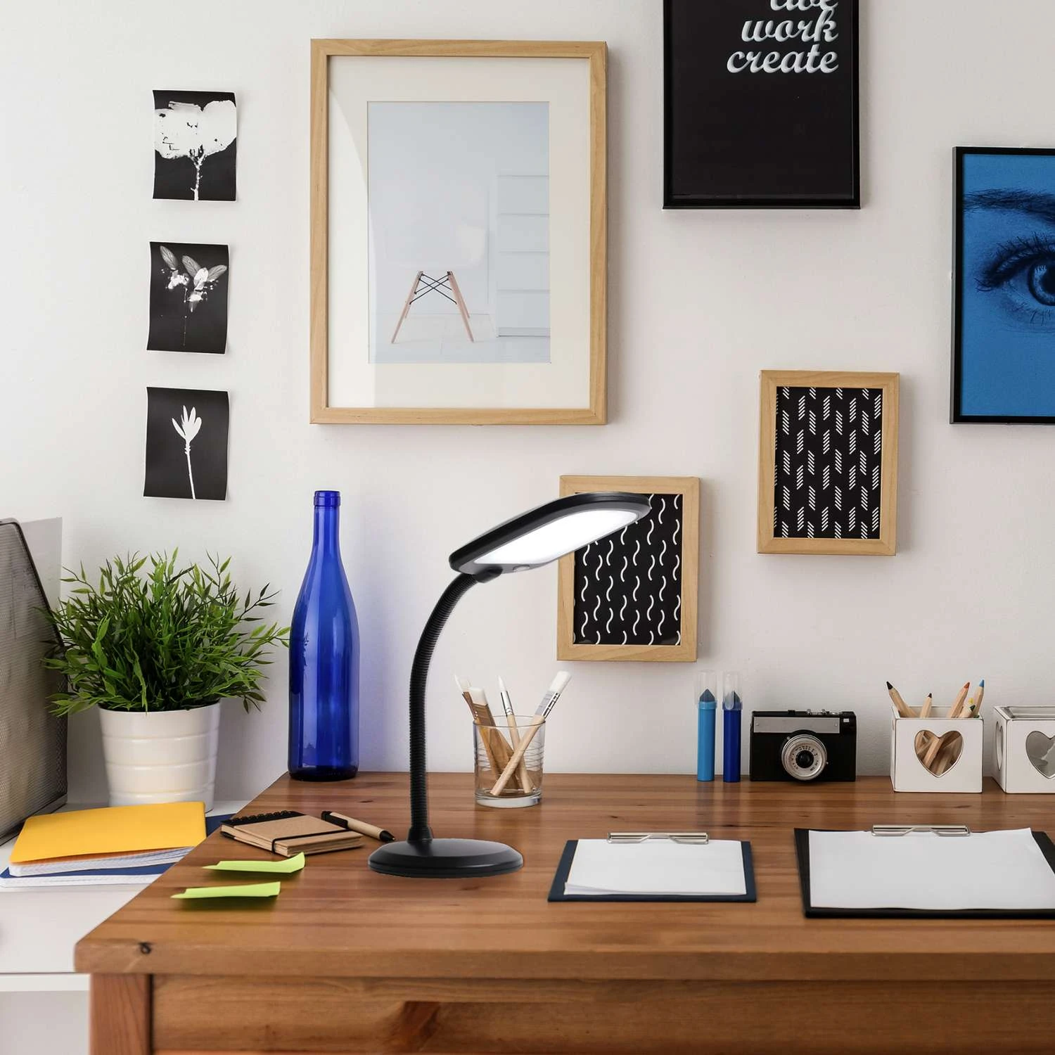 Newhouse Lighting Eos 14 In. Black Desk Lamp - Image 5