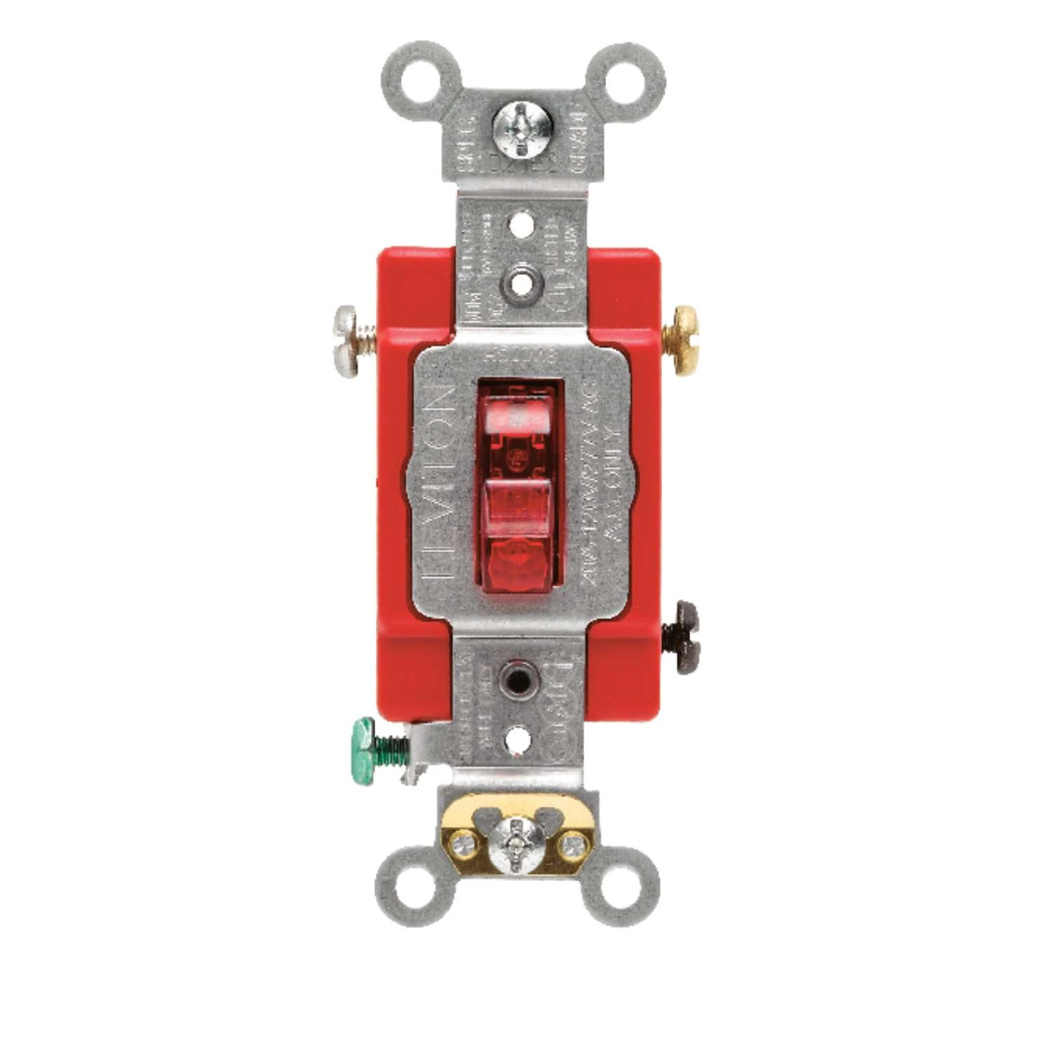 Leviton Industrial 20 Amps Toggle Switch Red 1 Pk