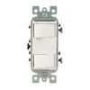 Leviton Decora 15 Amps Rocker Switch White 1 Pk