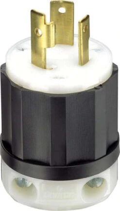 Leviton TurnLok Industrial Nylon Grounding Plug L5-30P 2 Pole 3 Wire