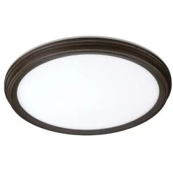 ETI 1.7 In. H X 11 In. W X 11 In. L Oil Rubbed Bronze LED Ceiling Light Fixture With Nightlight