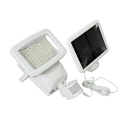 Classy Caps White Solar Powered LED Security Light 1 Pk