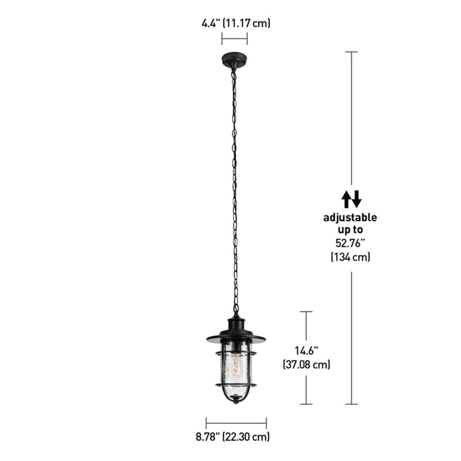 Globe Electric Turner Matte Black 1 Lights Pendant Light - Image 3