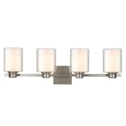 Design House Satin Nickel 4 Lights Vanity Light Surface