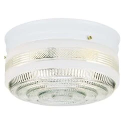 Westinghouse 5 In. H X 8.75 In. W X 8.75 In. L White Ceiling Fixture