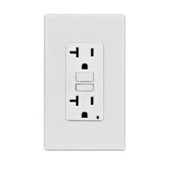 Leviton 20 Amps 125 V White GFCI Outlet 5-20R 1 Pk