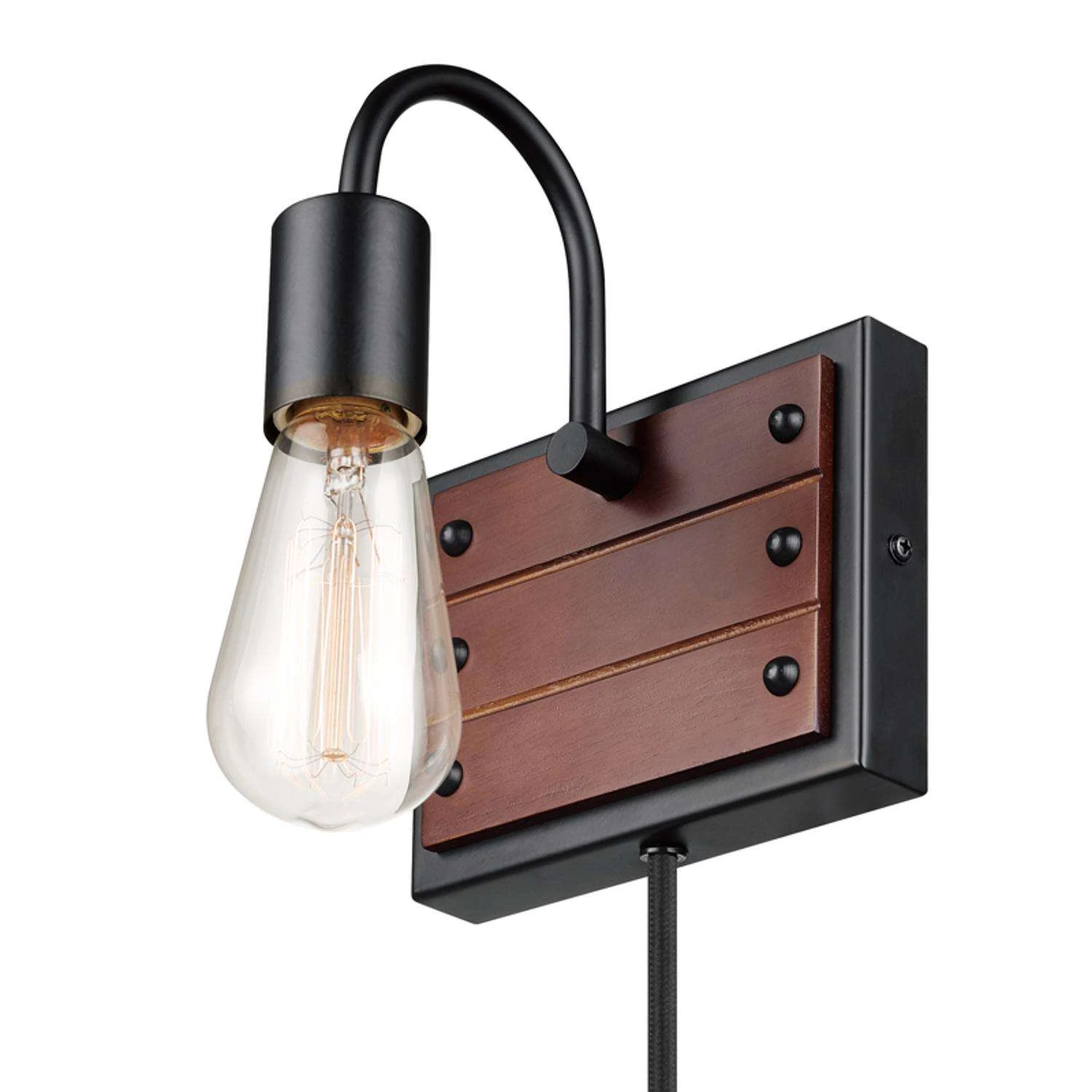Globe Electric Williams 1-Light Matte Black Wall Sconce - Image 2