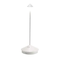 Zafferano Pina 11.4 In. White Portable Table Lamp