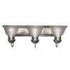 MaxLite Tulip Brushed Nickel Silver 3 Lights LED Vanity Light Wall Mount