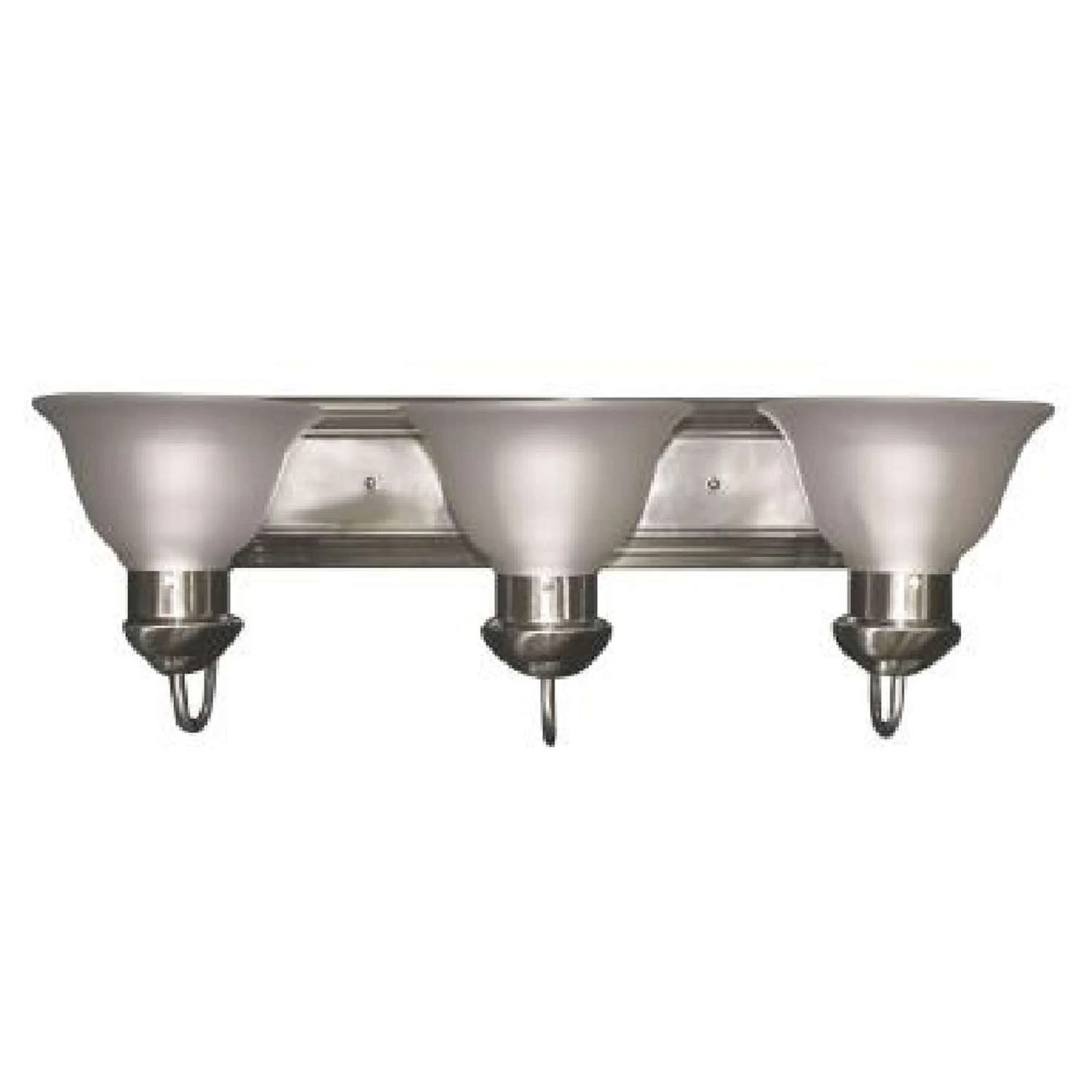 MaxLite Tulip Brushed Nickel Silver 3 Lights LED Vanity Light Wall Mount