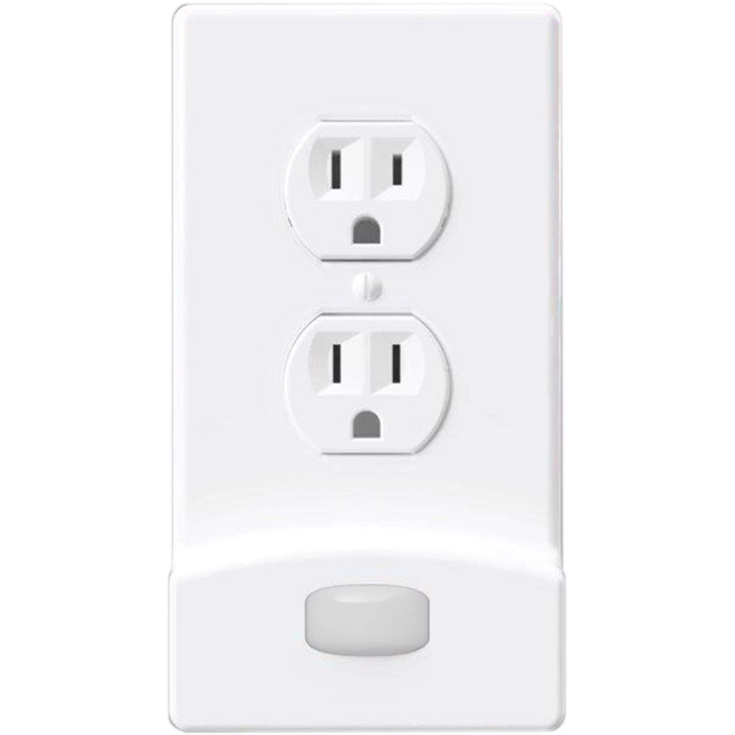 Westek LumiCover Motion Activated White 1 Gang Plastic Duplex Nightlight Wall Plate 1 Pk - Image 2