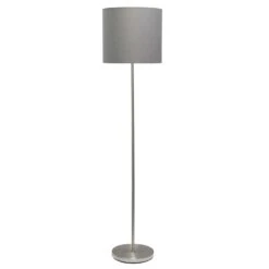 Simple Designs 58 In. Gray Floor Lamp