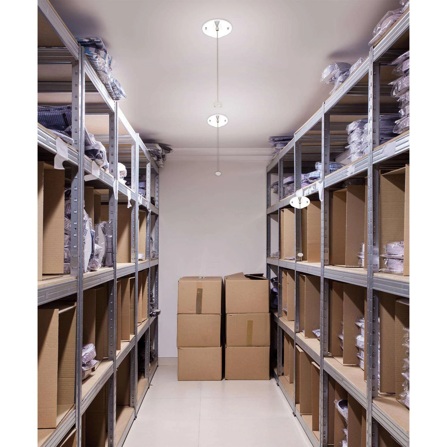 ETI 1.76 In. H X 4.72 In. W X 4.72 In. L White Ceiling Light - Image 6