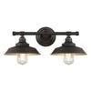 Westinghouse Iron Hill 2 Oil Rubbed Bronze Wall Sconce
