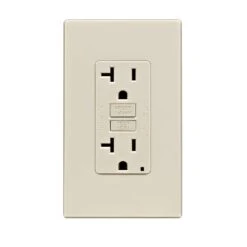 Leviton 20 Amps 125 V Duplex Light Almond Outlet/Wallplate 5-20R 1 Pk