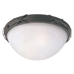 Westinghouse Claremont Switch Incandescent Rustic White Outdoor Light Fixture Hardwired