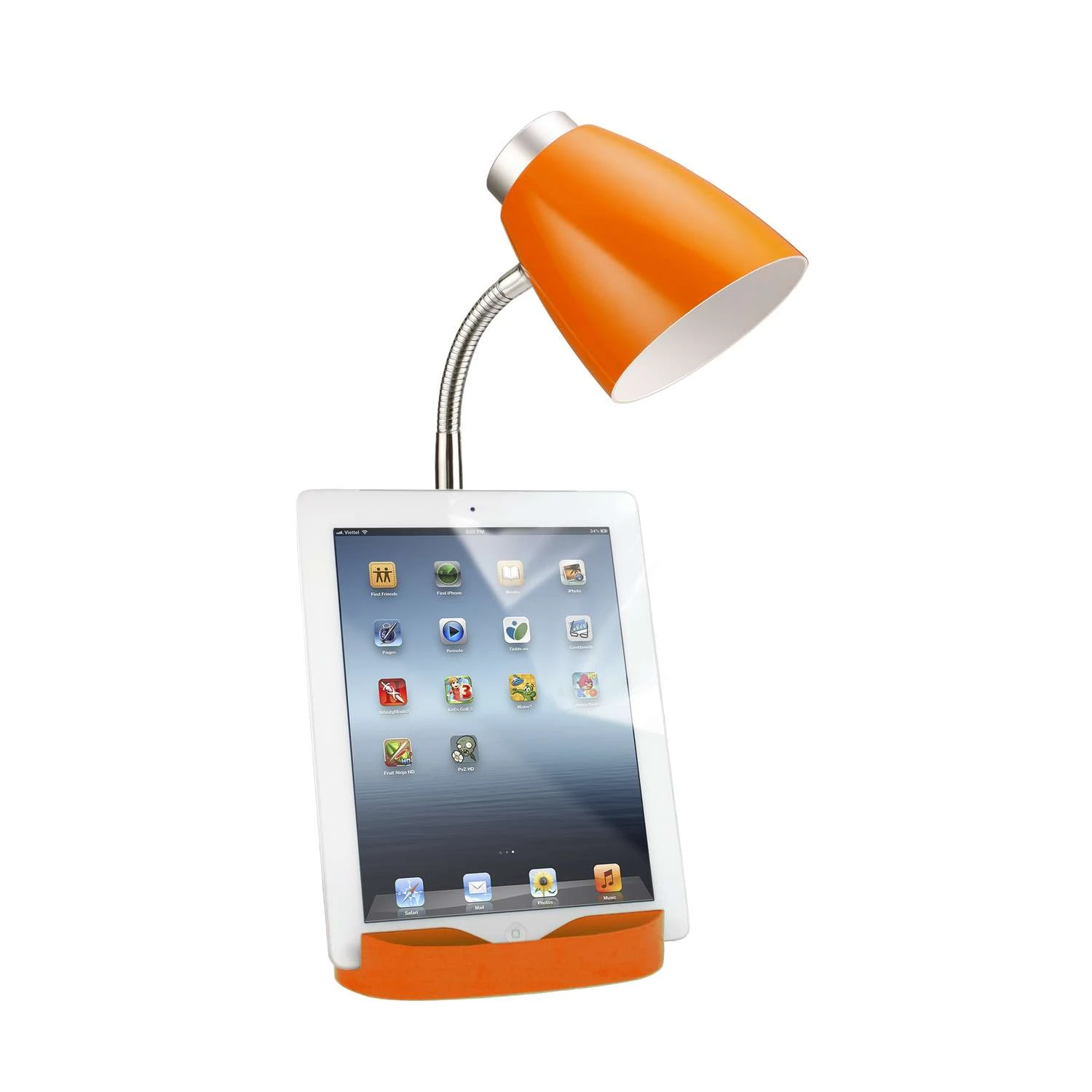 All The Rages Limelights 18.5 In. Orange Organizer Desk Lamp - Image 2