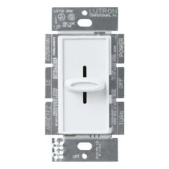 Lutron Skylark White 1000 W Slide Dimmer Switch 1 Pk