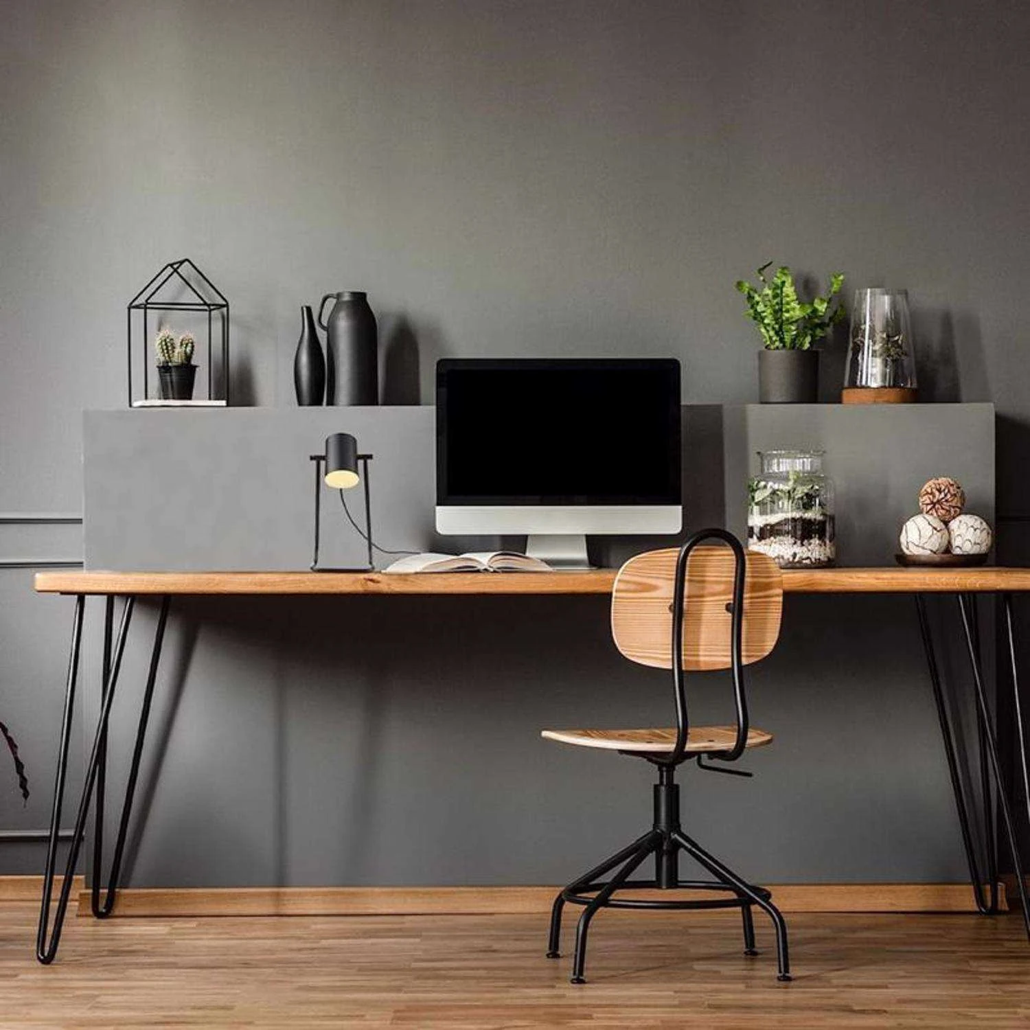 Globe Electric Sahara 14 In. Matte Black Desk Lamp - Image 5