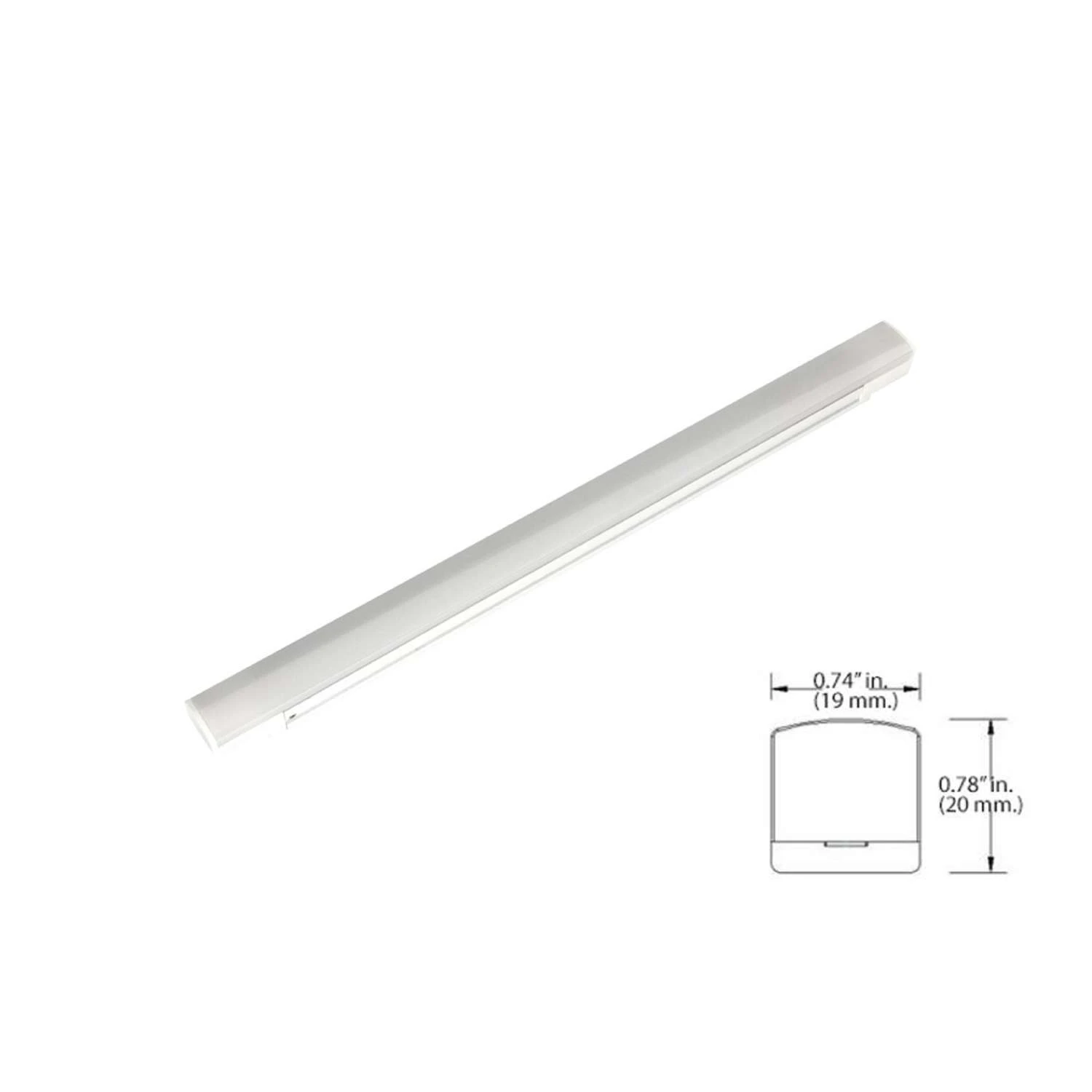 MaxLite 12 In. L White Hardwired LED Light Bar 341 Lm