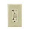 Leviton Decora 20 Amps 125 V Ivory AFCI Outlet 5-20R 1 Pk