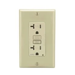 Leviton Decora 20 Amps 125 V Ivory AFCI Outlet 5-20R 1 Pk