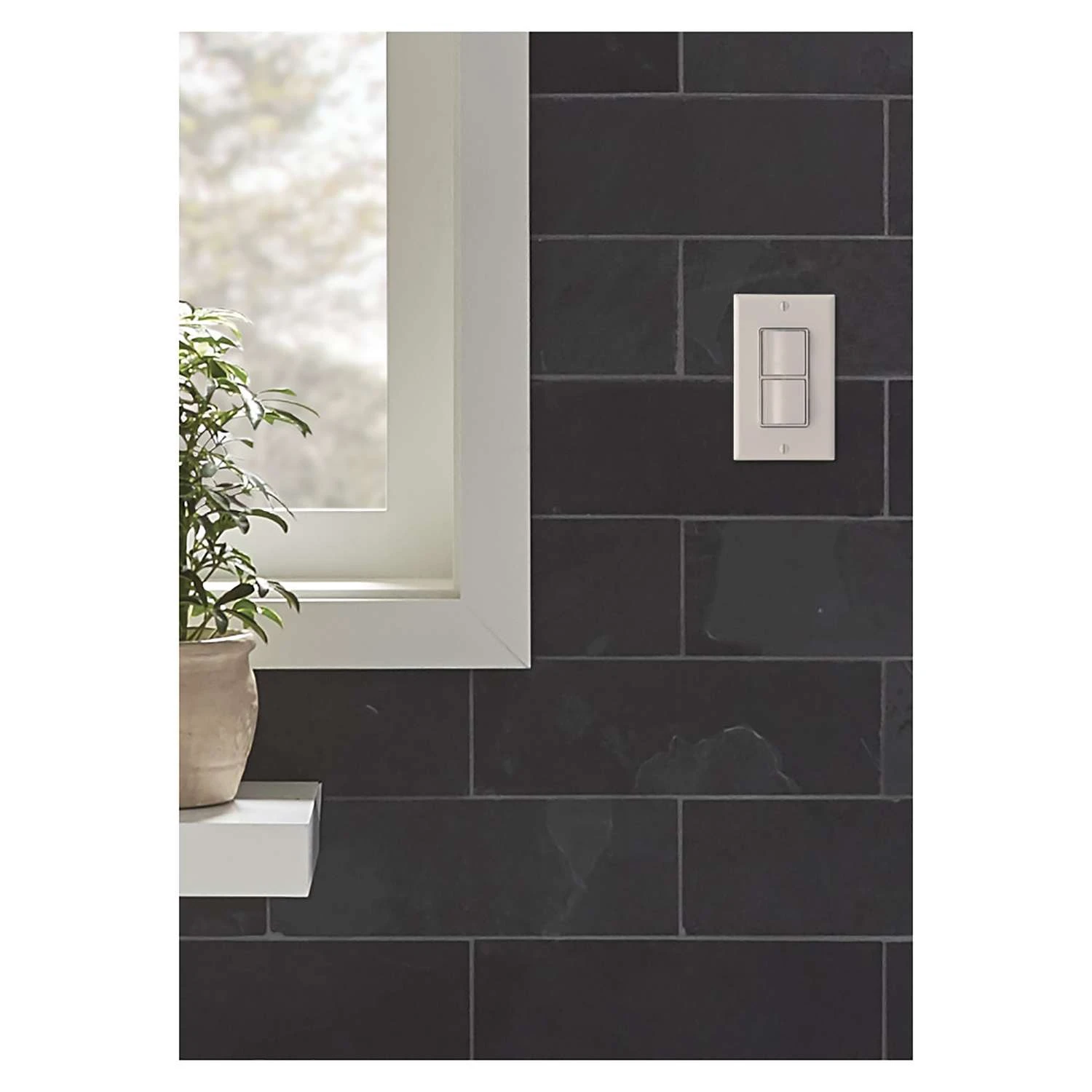 Broan-NuTone 15 Amps Rocker Rocker Switch White 1 Pk - Image 3