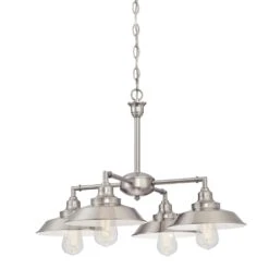 Westinghouse Iron Hill Brushed Nickel Metallic 4 Lights Chandelier