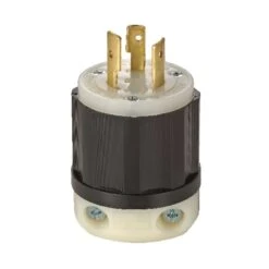 Leviton Industrial Nylon Non-Grounding Plug L10-20P 16-10 AWG 3 Pole 3 Wire