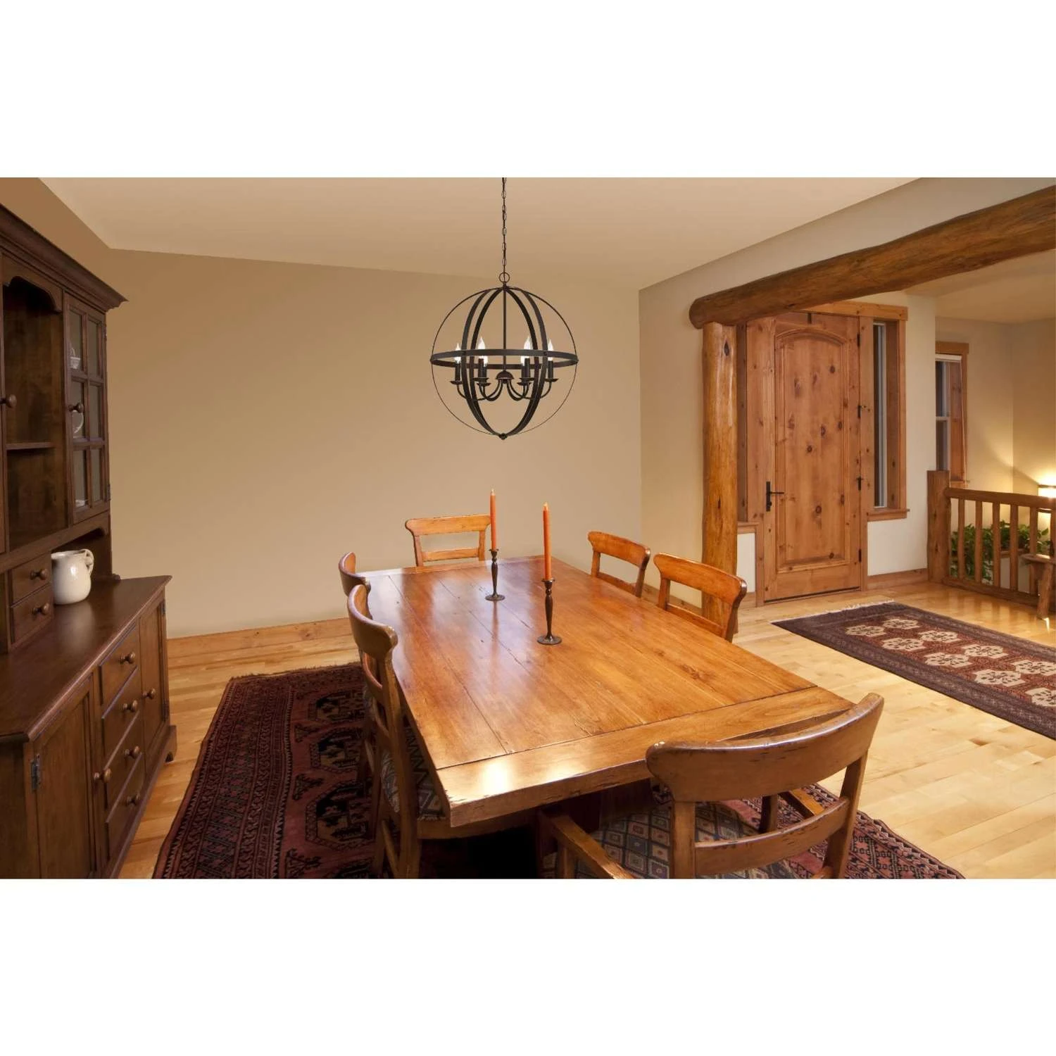 Westinghouse Stella Mira Brushed Nickel Gray 6 Lights Chandelier - Image 2