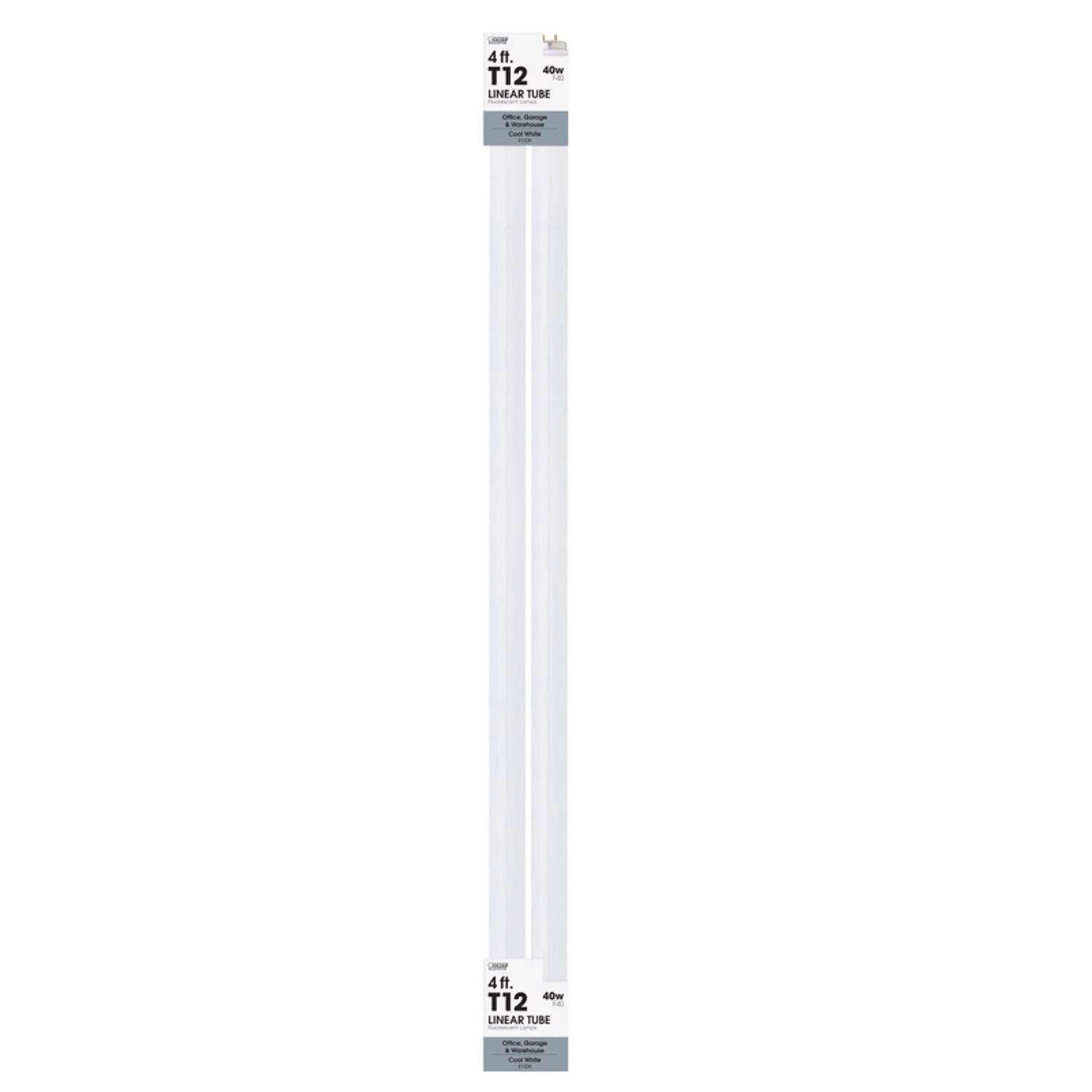 Feit Legacy Bulbs 40 W T12 1.5 In. D X 47.6 In. L Fluorescent Bulb Cool White Linear 4100 K 2 Pk