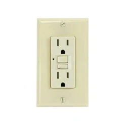 Universal 15 Amps 120 V Duplex Ivory GFCI Outlet 1 Pk