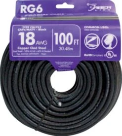 Southwire 100 Ft. 18/1 Solid Audio Shield Coax Cable
