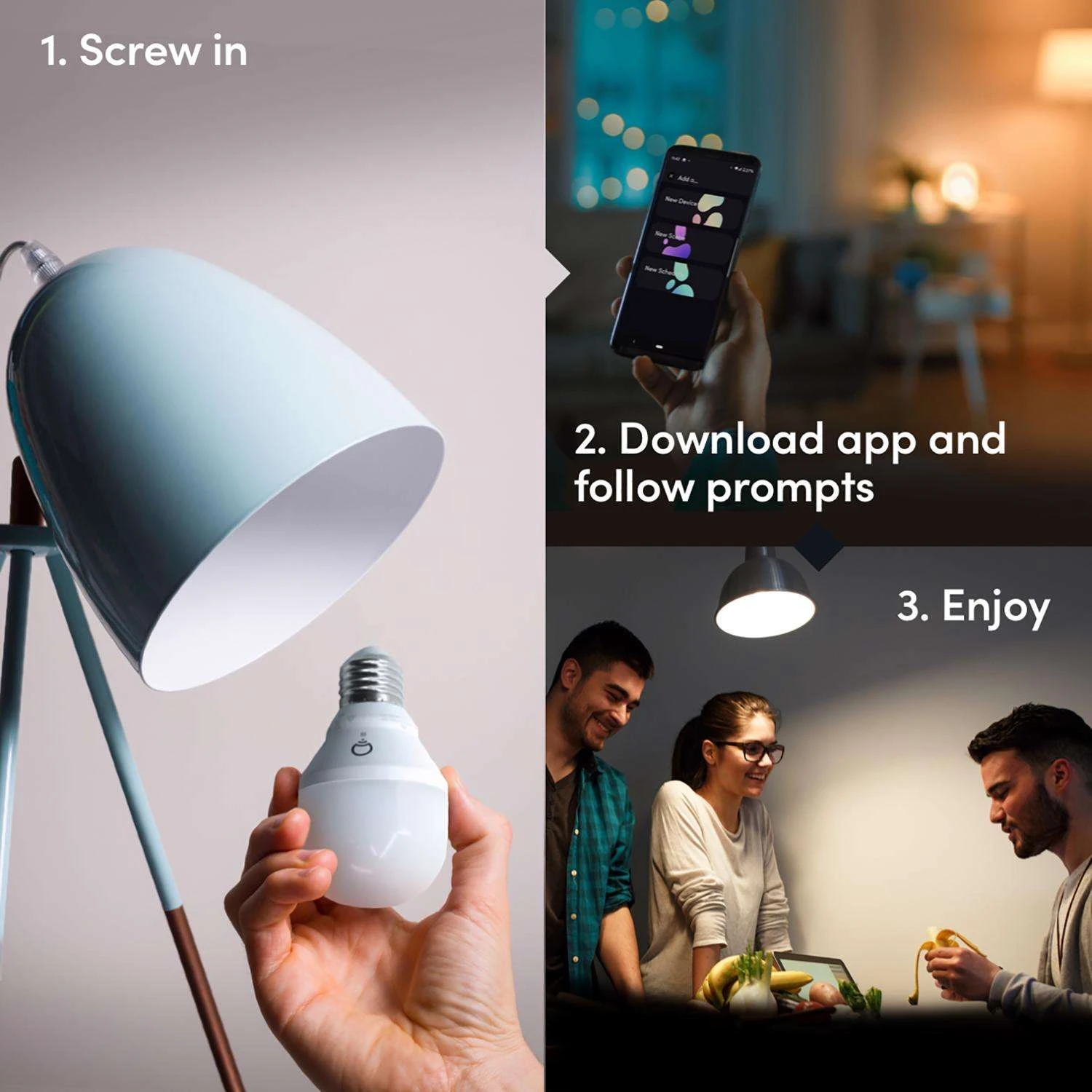 LIFX Smart Home A19 E26 (Medium) Smart-Enabled LED Bulb Color Changing 9 Watt Equivalence 1 Pk - Image 8