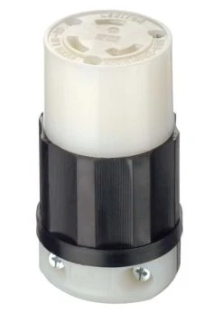 Leviton Industrial Nylon Grounding Locking Connector L6-30R 16-8 AWG 2 Pole 3 Wire