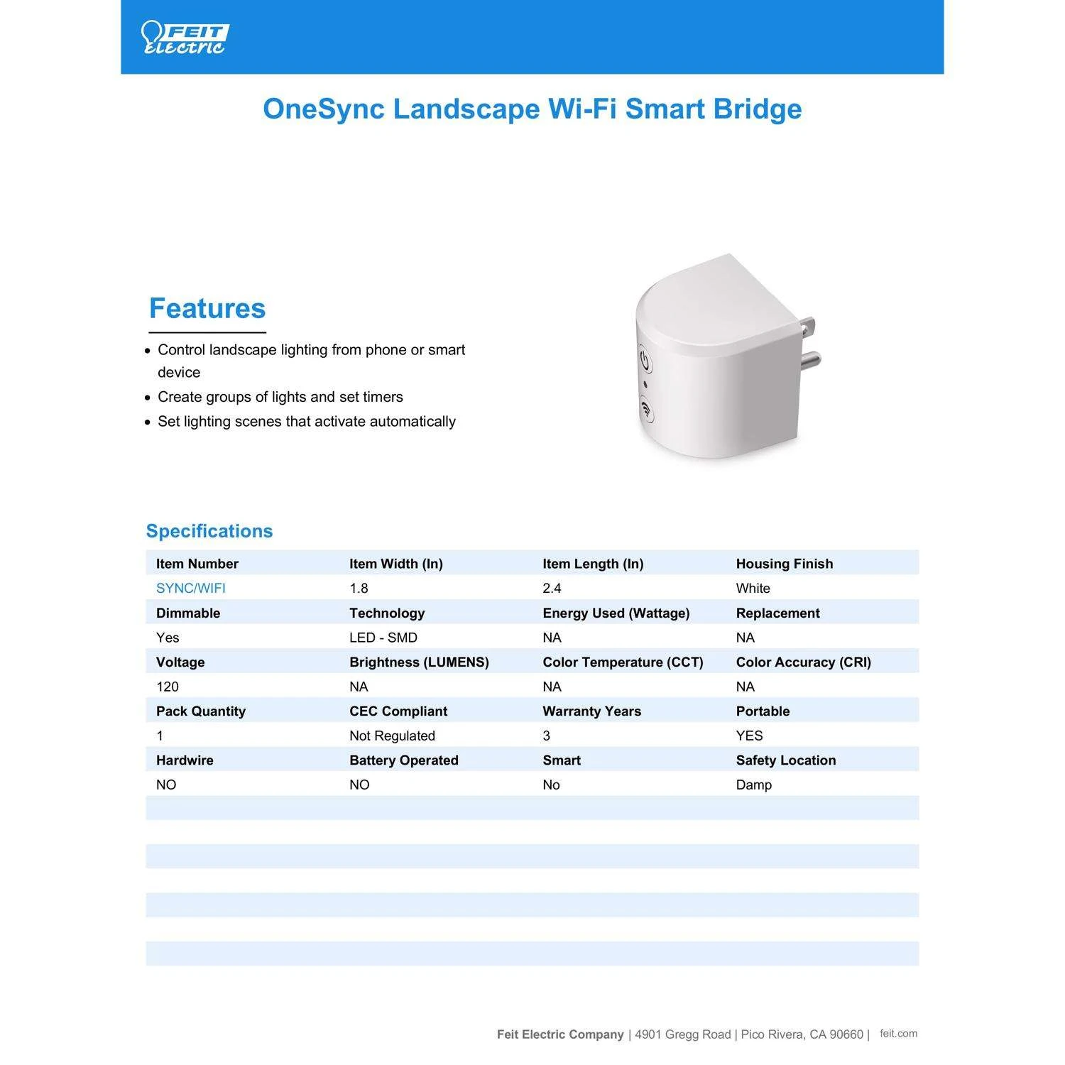 Feit Smart Home 0 Ft. L Smart Wi-Fi Bridge - Image 7