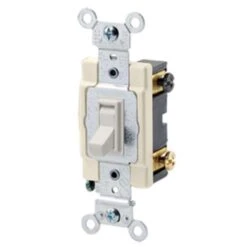 Leviton 15 Amps Toggle AC Quiet Switch Light Almond 1 Pk