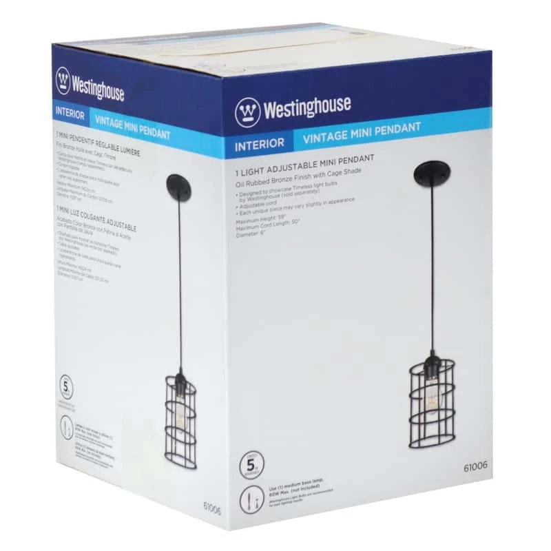 Westinghouse DesignerYou Oil Rubbed Bronze 1 Lights Pendant Light - Image 2