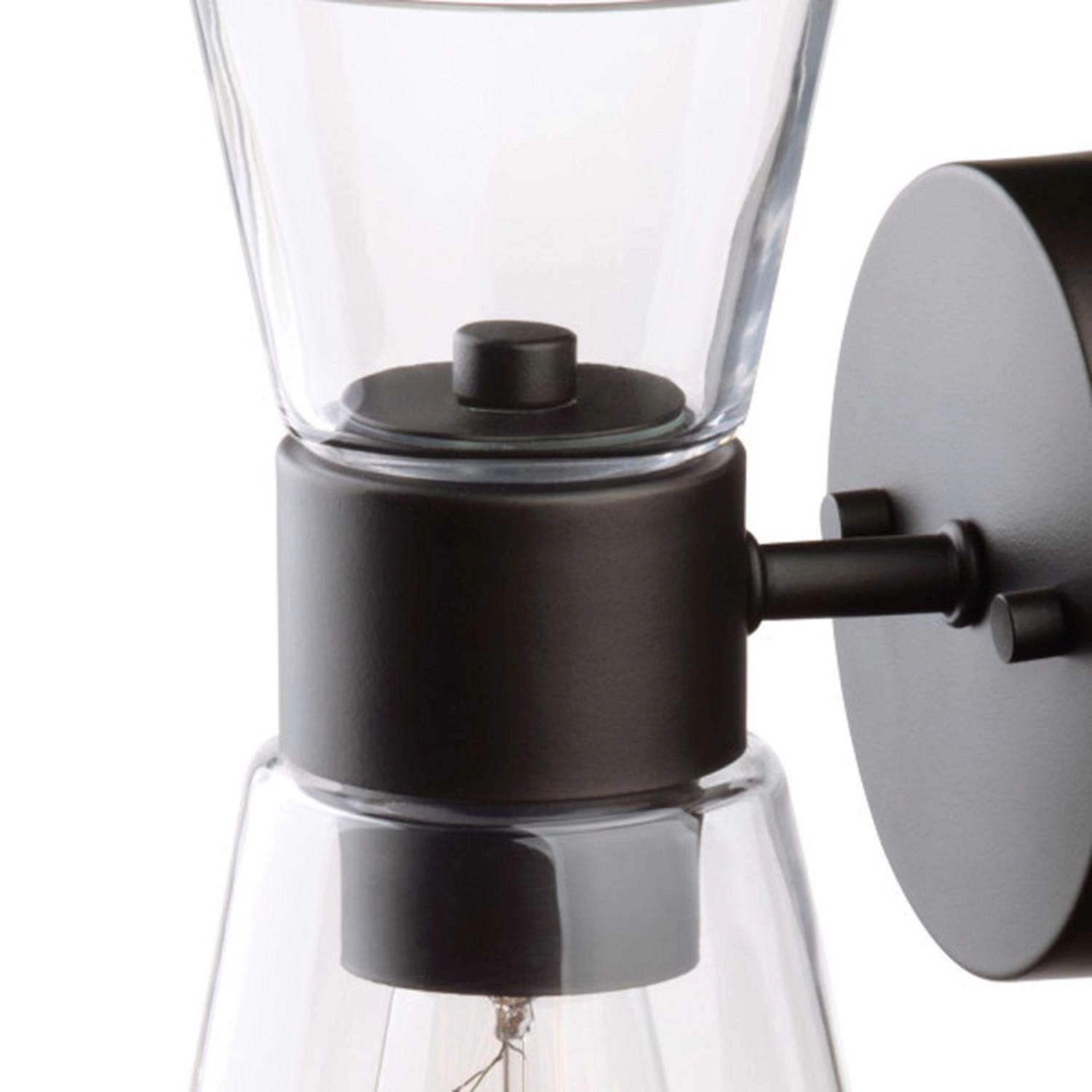 Globe Electric Montgomery 1-Light Oil Rubbed Bronze Brown Downlight Wall Sconce - Image 2