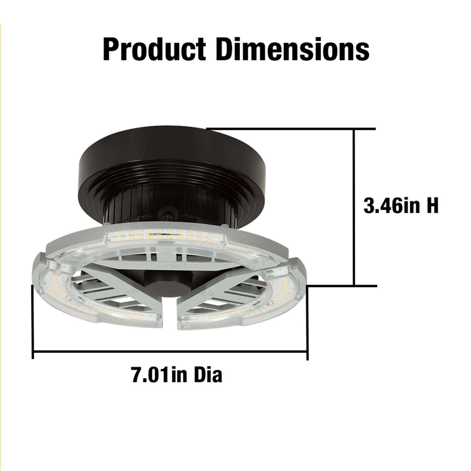 ETI 3-Panel Folding E26 (Medium) LED Bulb Bright White 40 Watt Equivalence 1 Pk - Image 2