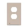 Westek LumiCover Almond 1 Gang Plastic Duplex Nightlight Wall Plate 1 Pk