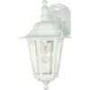 Nuvo Cornerstone Textured White Switch Incandescent Lantern Fixture