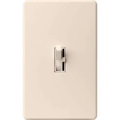 Lutron Toggler Light Almond 600 W Toggle Dimmer Switch 1 Pk