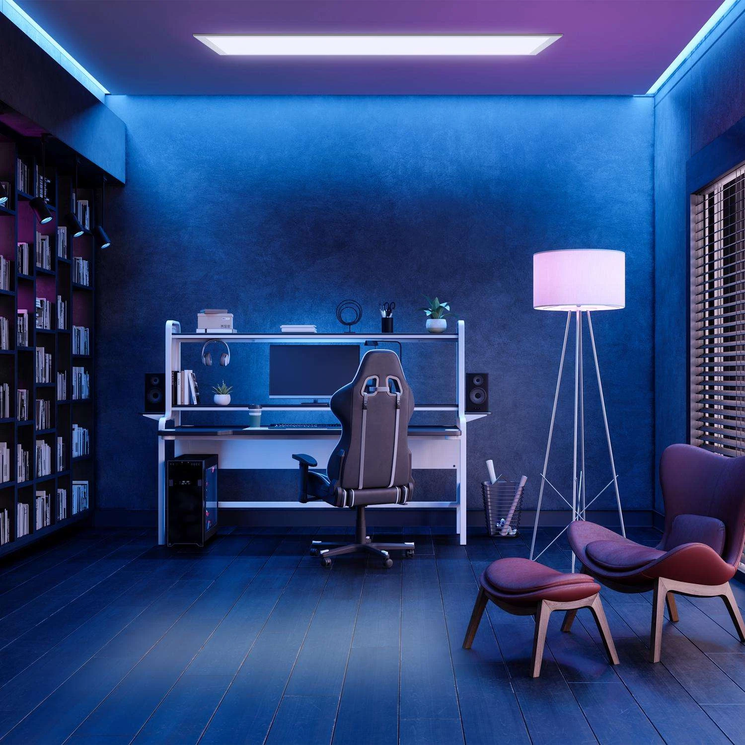 Feit EDGELIT 0.9 In. H X 6 In. W X 47.3 In. L White LED Flat Panel Light Fixture - Image 3