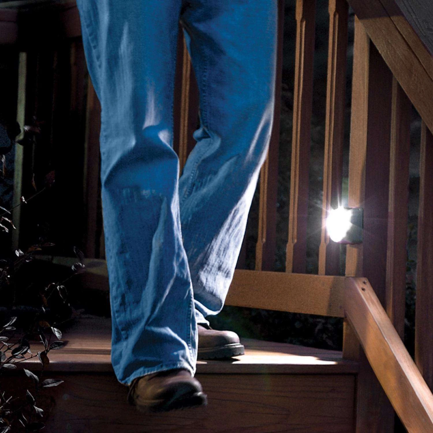 Mr. Beams Motion-Sensing Battery Powered LED Dark Brown Stair Light - Image 5
