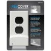 Westek LUMICOVER White 1 Gang Plastic Duplex USB Nightlight Wall Plate Charger 1 Pk